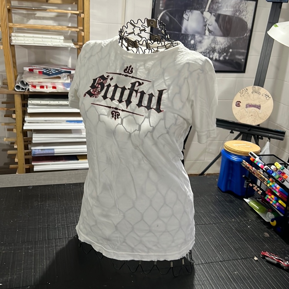 Women’s Sinful vintage T-shirt. Like new and well cared for.